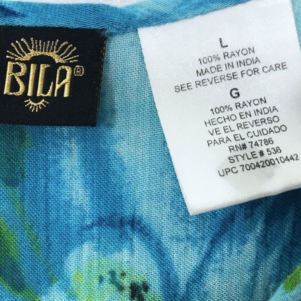 Vintage 80s 90s Casual Floral Midi Dress Multicolor BILA,L - Picture 9 of 9